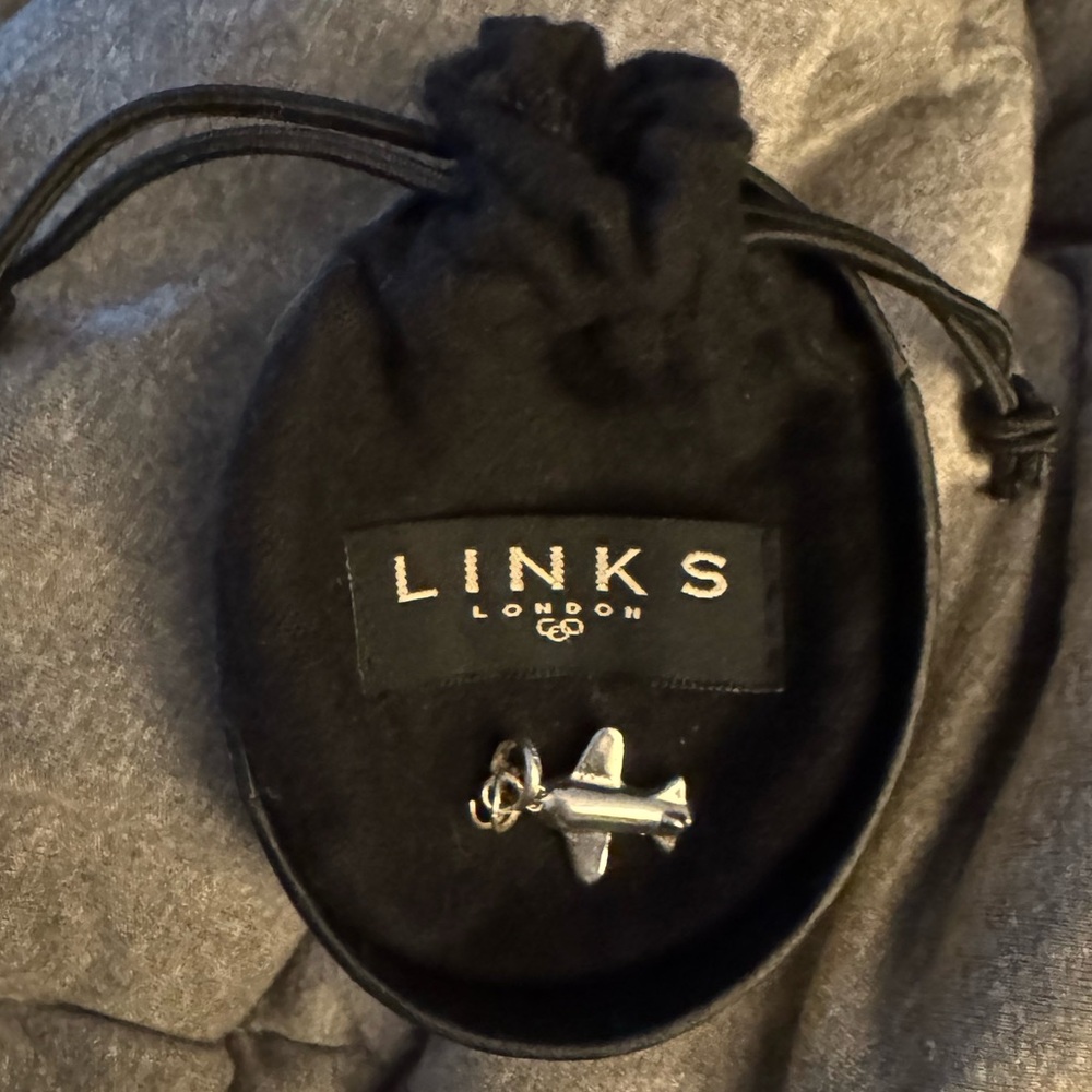 Links of London Silver Airplane Charm